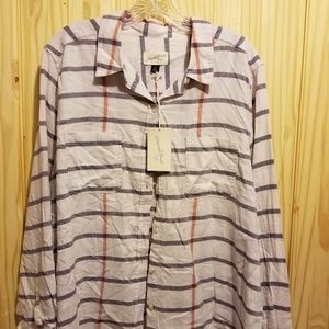Universal Thread Top. Pale Purple Plaid. XXL NWT